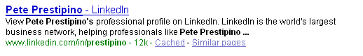 Pete Prestipin IS LinkedIn