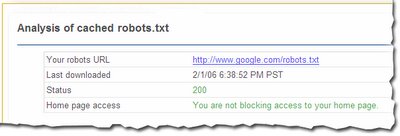analysis of cached robots.txt
